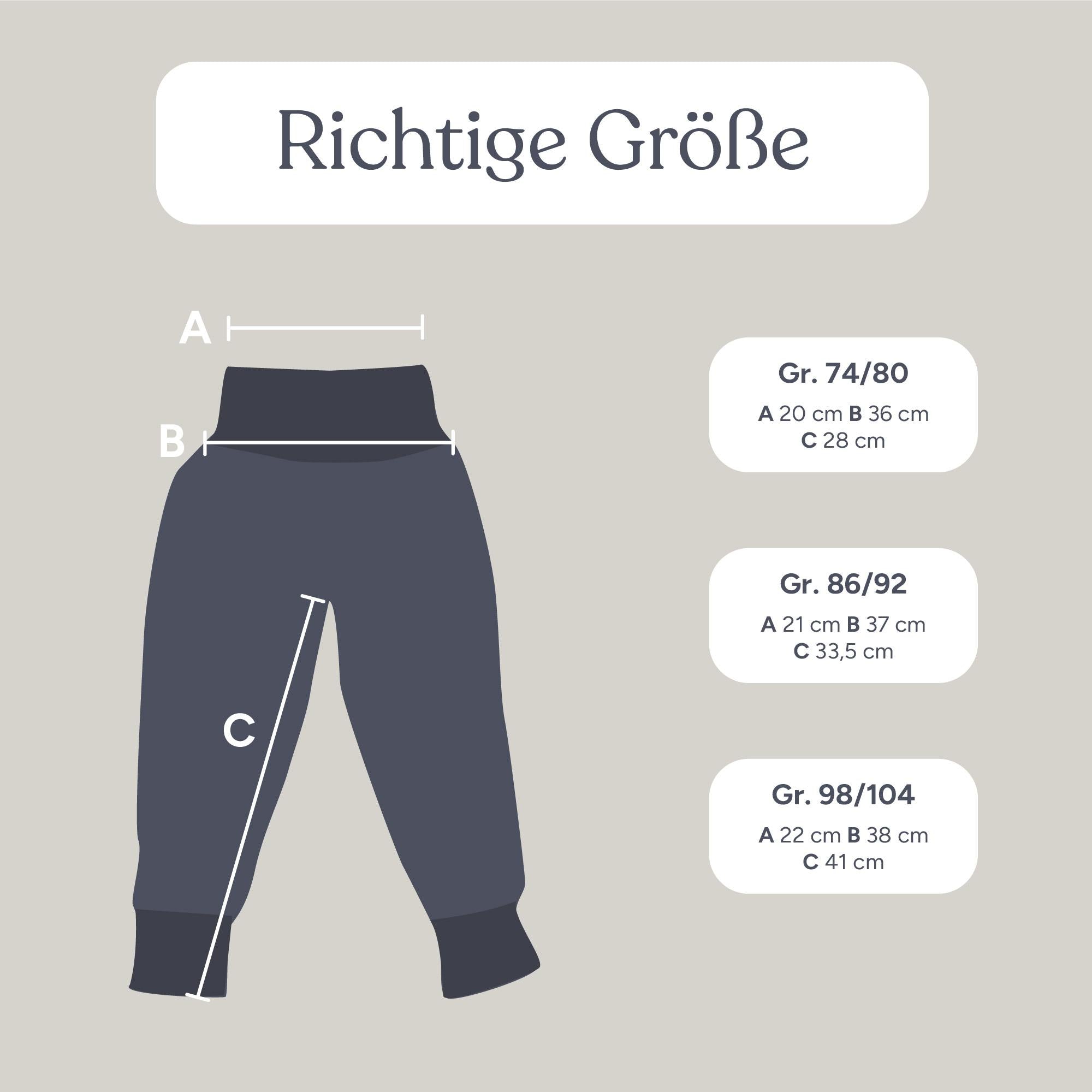 Walkhose mit Bündchen | Grau-Schiefer | 86/92