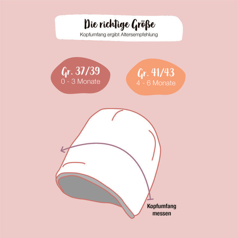 Baby-Walkmütze | Jeansblau | 37/39