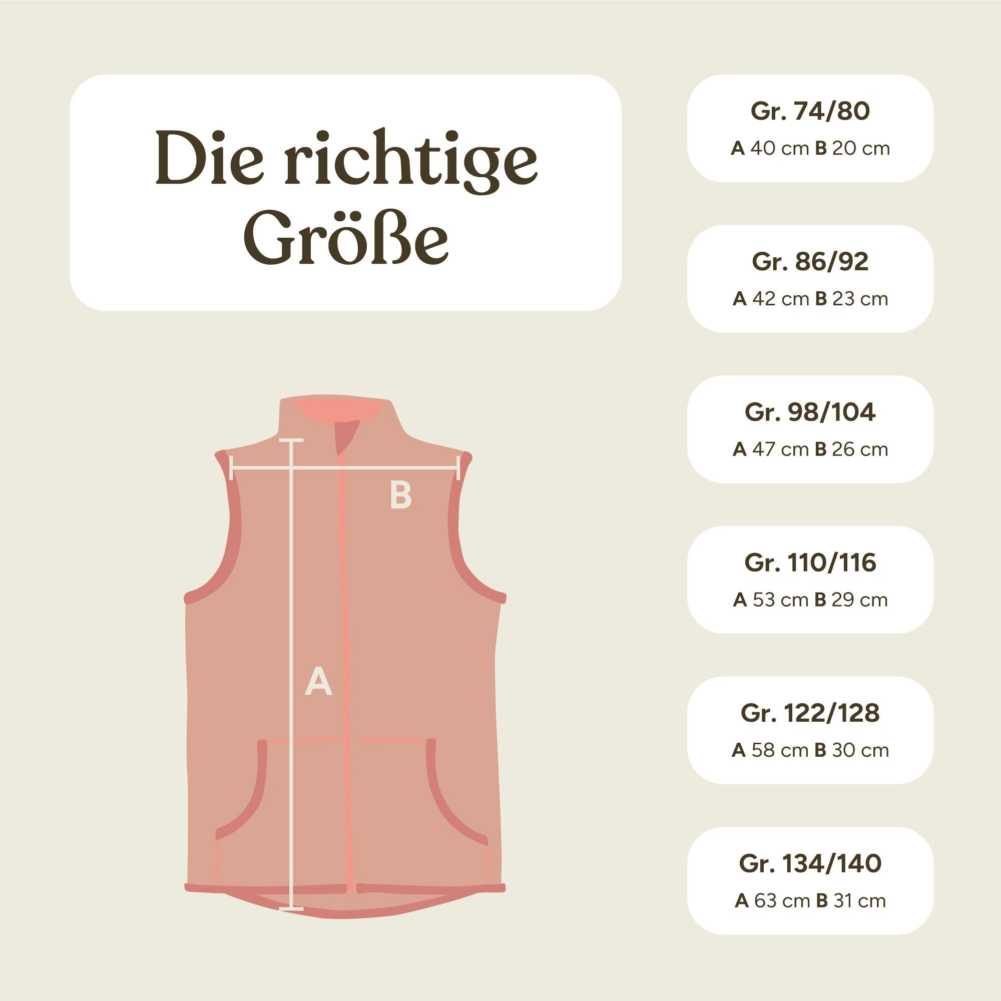 Walkweste | Anthrazit | 98/104