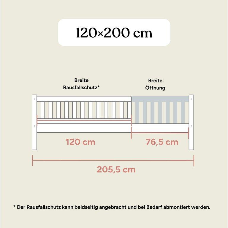 Kinderbett Livo | Buche Weiß | 120x200 cm