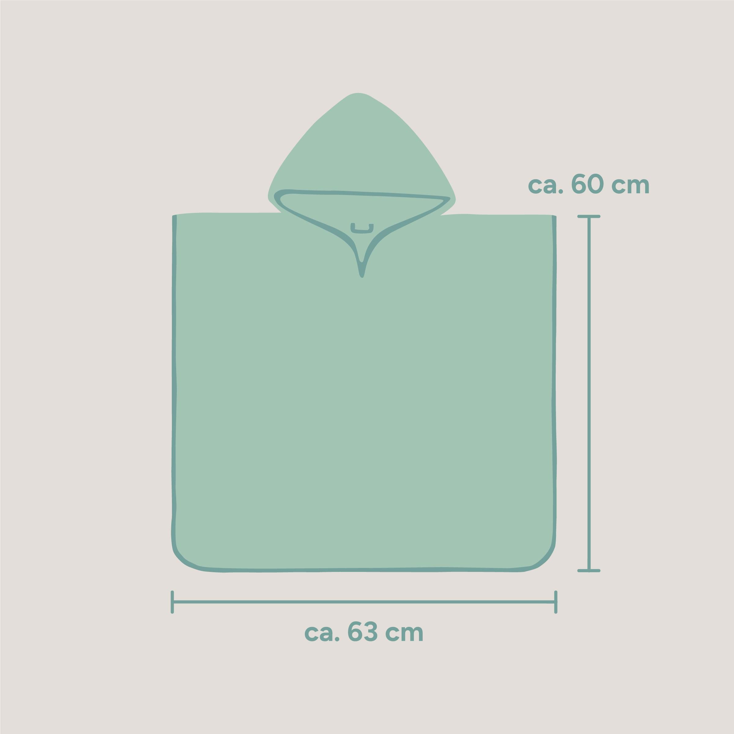 Badeponcho | Musselin | Jeansblau