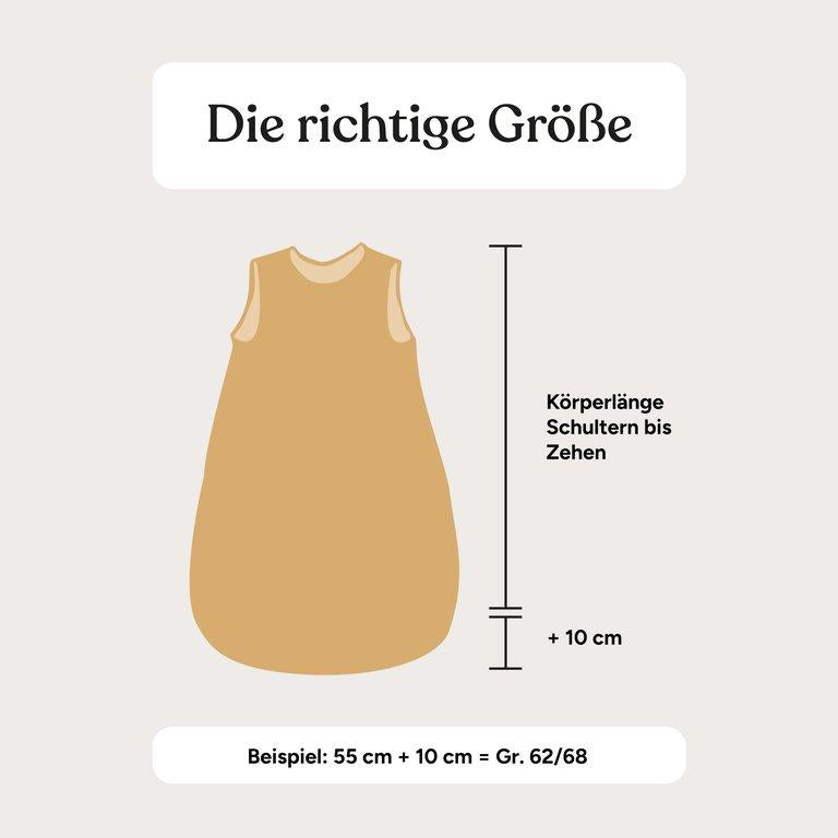 Babyschlafsack | Sommer | Musselin | Natur Regenbogen | 50/56
