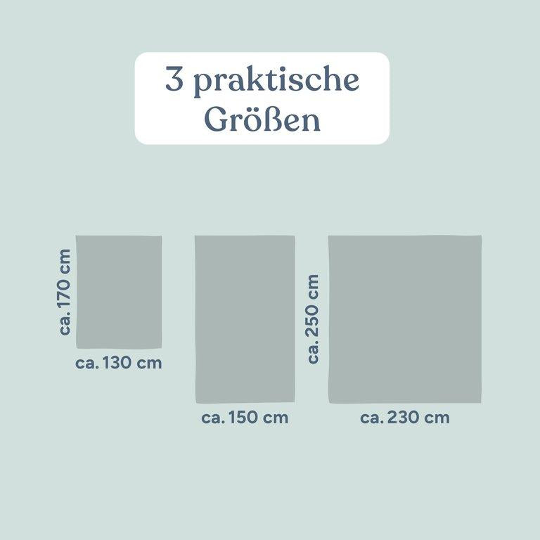 Tagesdecke Musselin | 230x250 cm | Beige