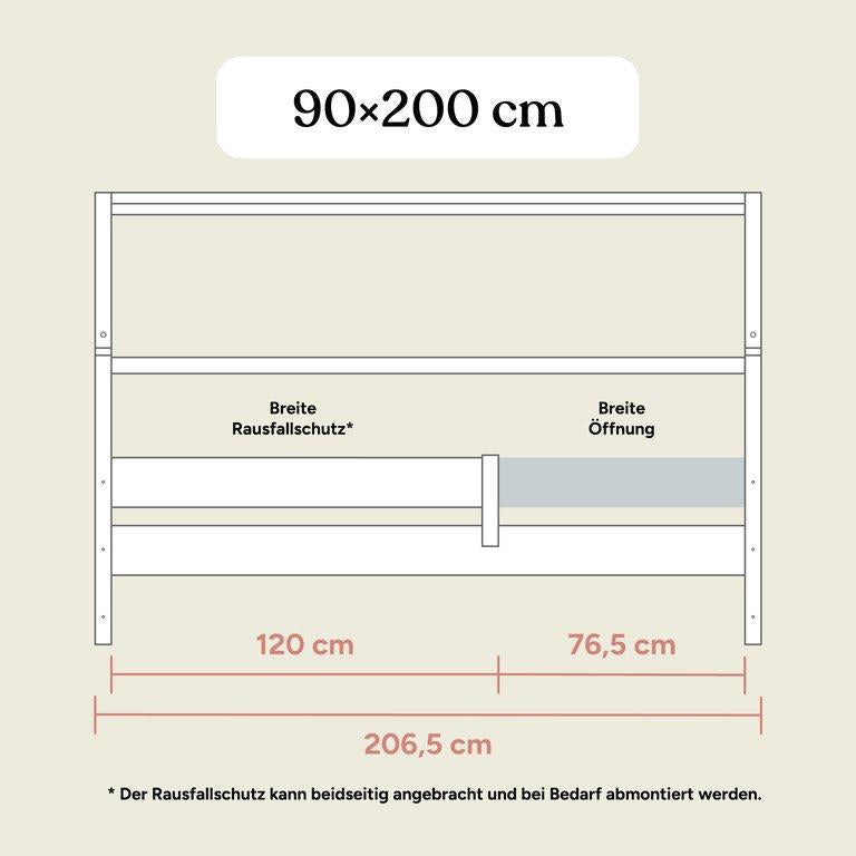 Hausbett Nova | Buche Natur | 90x200 cm