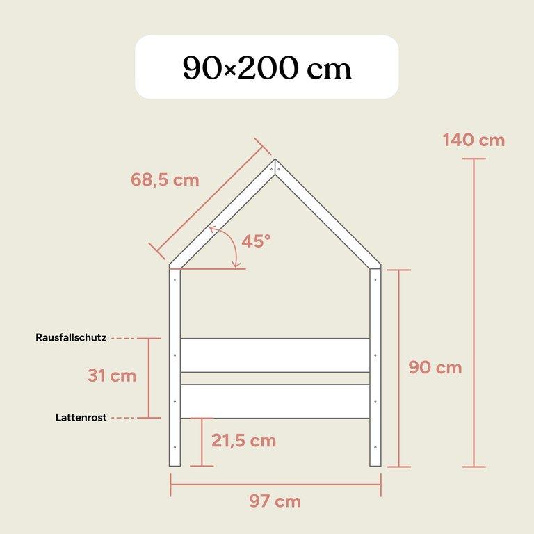 Hausbett Nova | Buche Natur | 90x200 cm