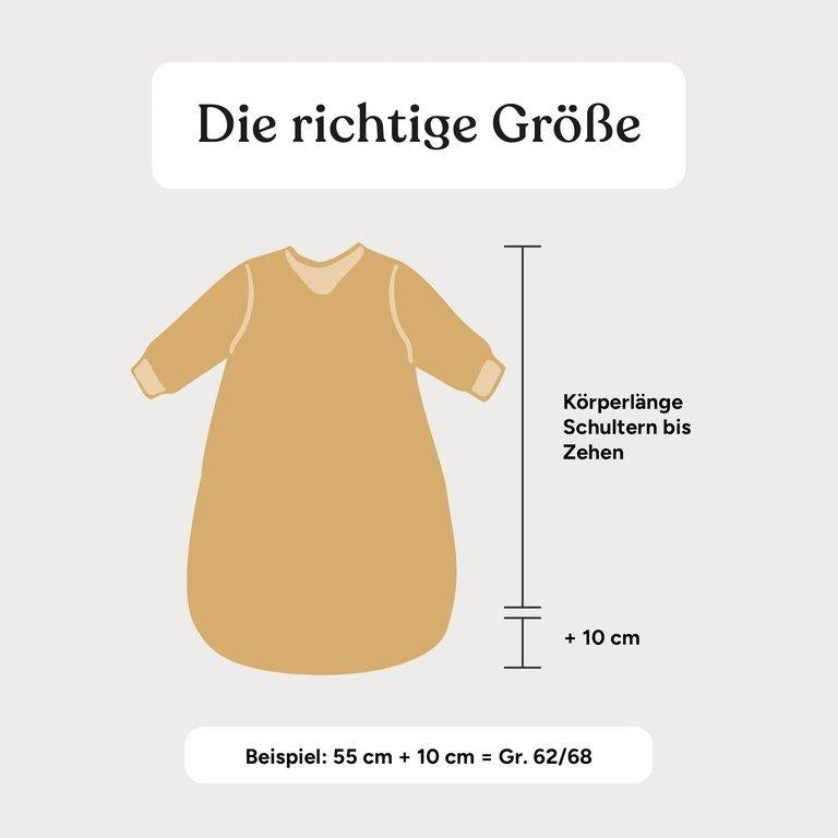 Babyschlafsack Winter 3,5 TOG | Rosé mit Tropfen | 50/56