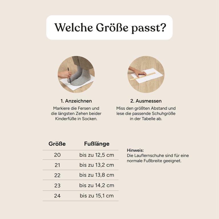 Lauflernschuh Wollfilz | Bordeaux | 24