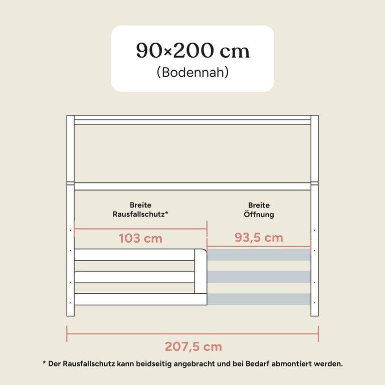 Hausbett Sona | Kiefer Natur | 90x200 cm