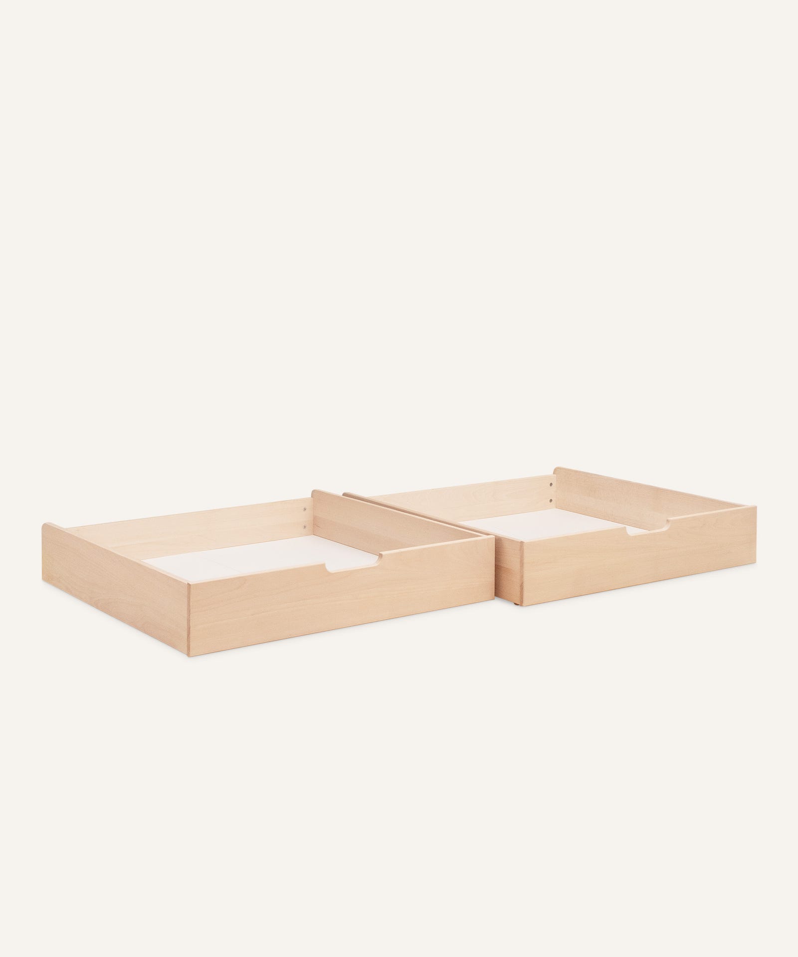 Ehrenkind Hausbett Buche B3 Doppelschubladen Natur.