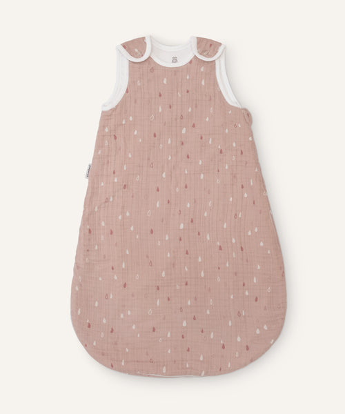 Ehrenkind Musselin Sommerschlafsack Rose Tropfen.