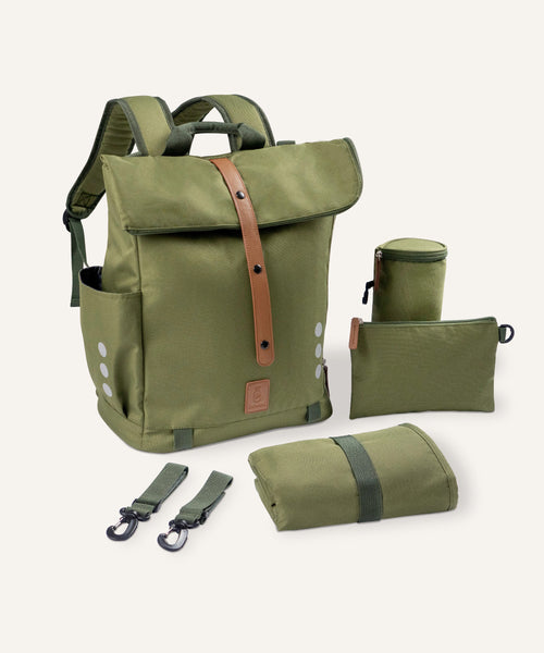 Ehrenkind Wickelrucksack Olivgrün.