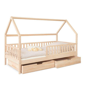 Hausbett mit 2 Schubladen
