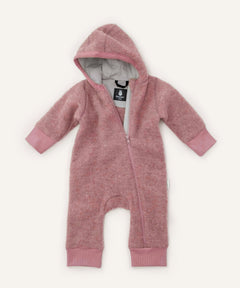 Wollfleeceoverall Altrosa.
