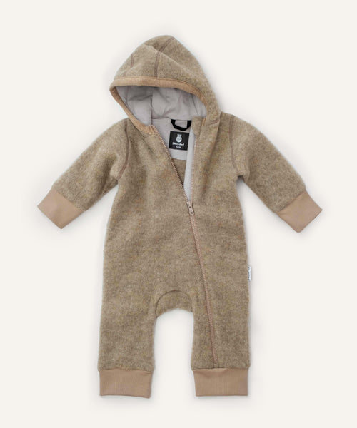 Wollfleeceoverall Beige.
