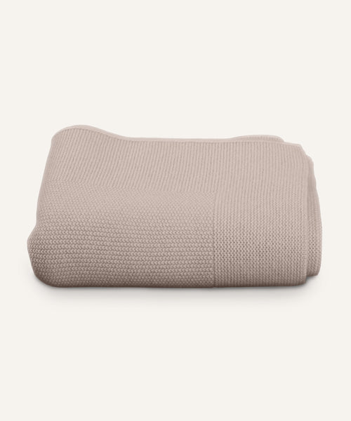 Babydecke Bio-Lammwolle Beige.