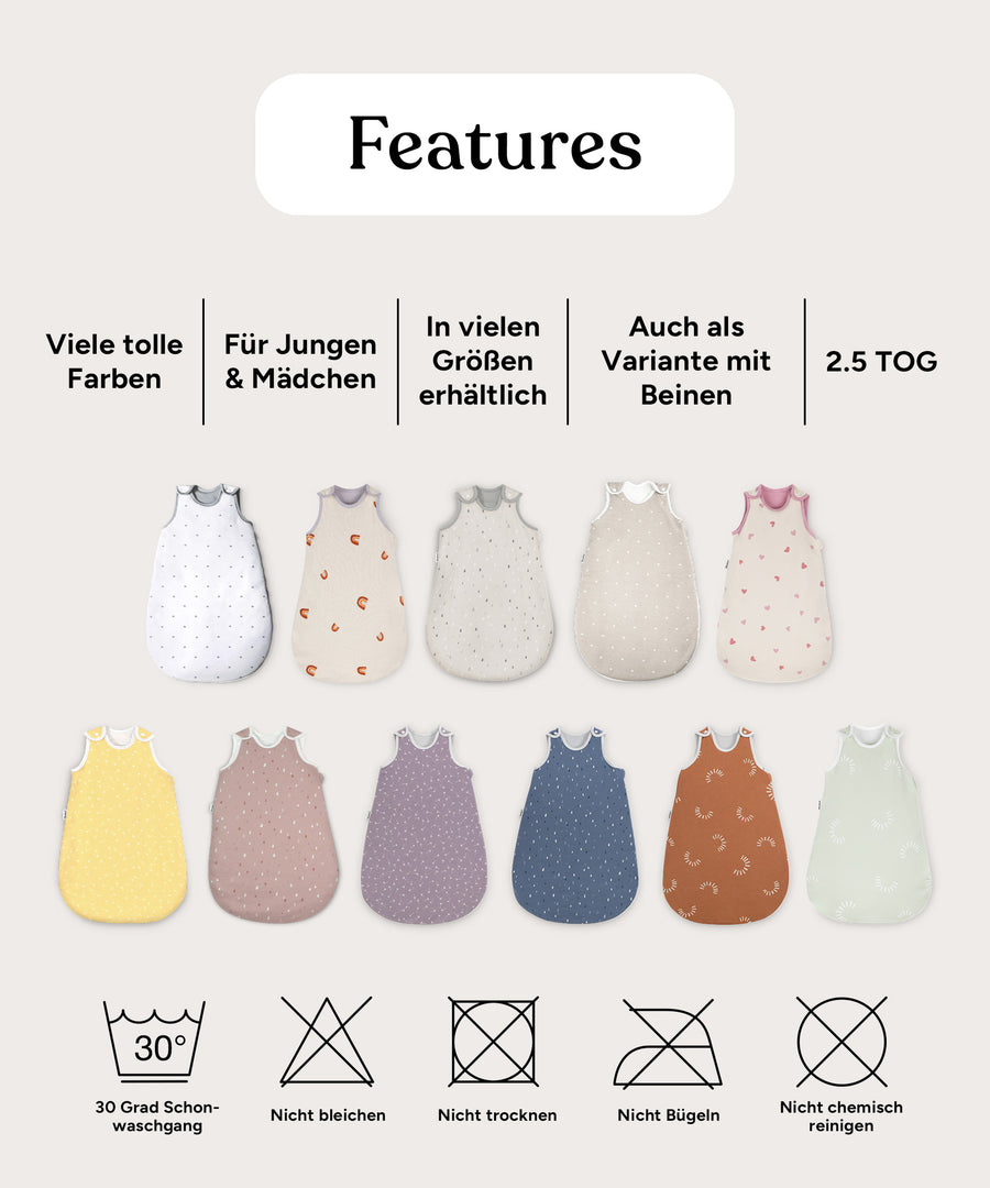 Babyschlafsack  |  ganzjährig 2.5 TOG