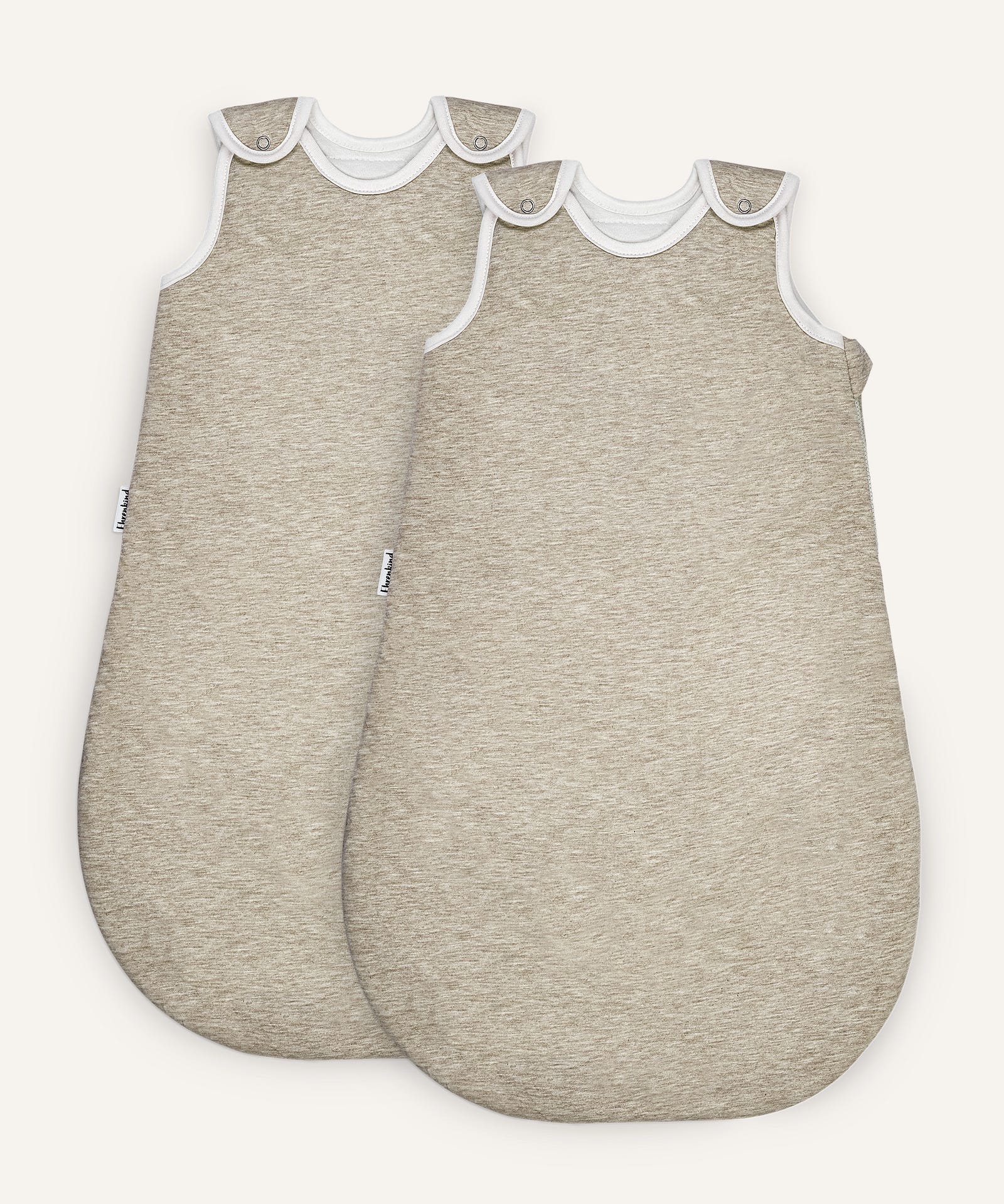 2er Bundle Ehrenkind Babyschlafsack rund mit Wollfüllung in Beige.
