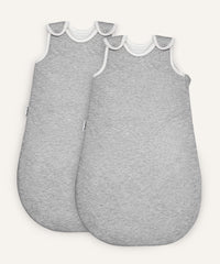 2er Bundle Ehrenkind Babyschlafsack rund mit Wollfüllung in Grau.