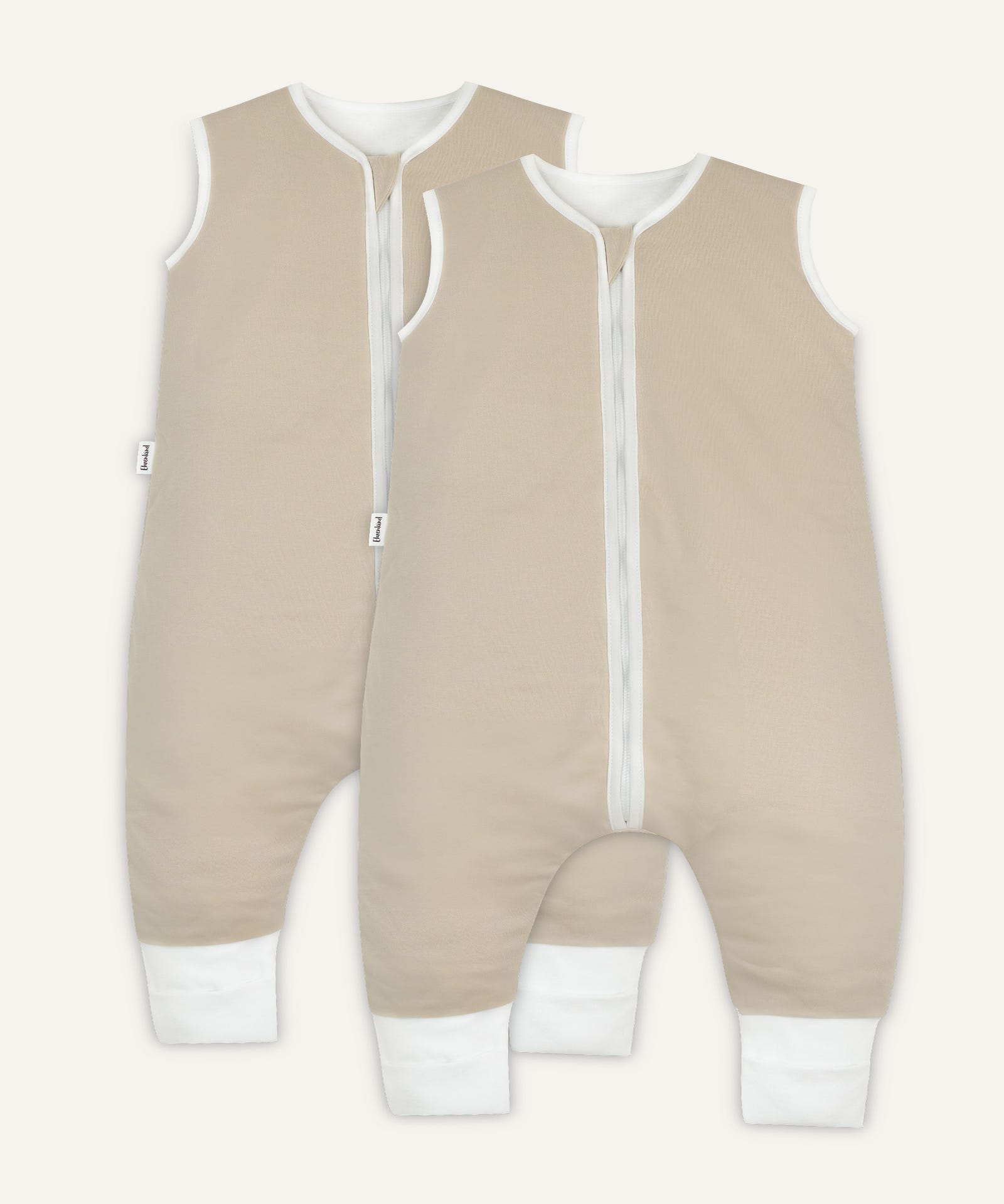 2er Bundle Ehrenkind Ganzjahresschlafsack mit Beinen in Beige.