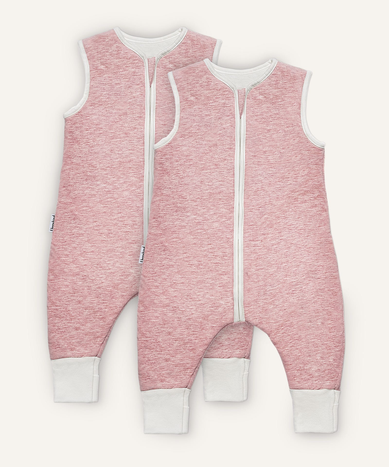 2er Bundle Ehrenkind Schlafsack mit Beinen und Wollfüllung in Rosa.