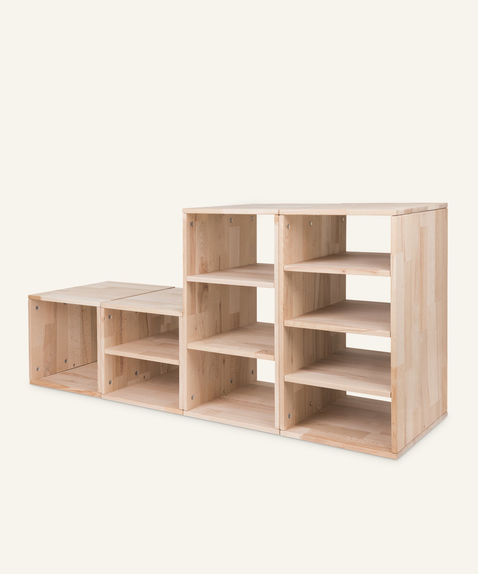 Ehrenkind Aufbewahrungssystem Buche Natur ohne Boxen.