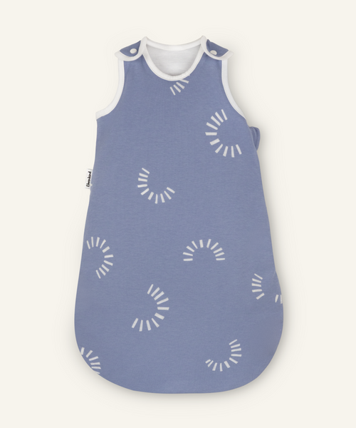 Ehrenkind Baby-Sommerschlafsack rund Jeansblau Gemustert