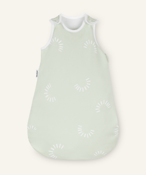 Ehrenkind Baby-Sommerschlafsack rund Salbei Gemustert