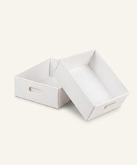 Ehrenkind Filzbox 2er-Pack Klein Weiß.