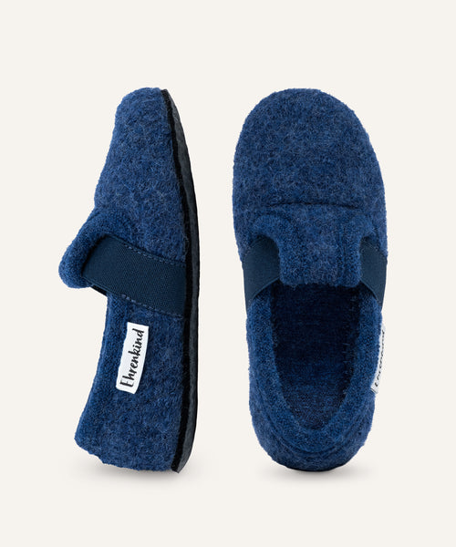 Ehrenkind Kinderhausschuh Flach Jeansblau.