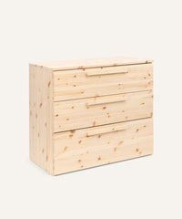 Ehrenkind Kommode Linia Kiefer mit Rollschublade.