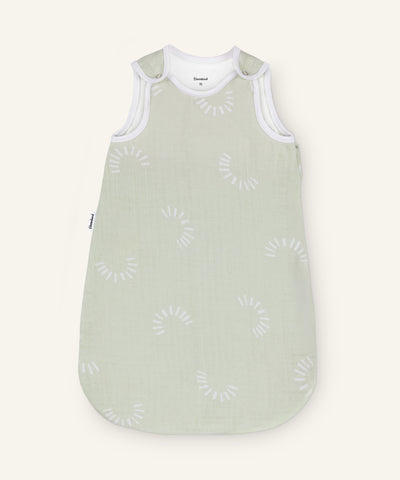 Ehrenkind Musselin Sommerschlafsack Salbei Gemustert.