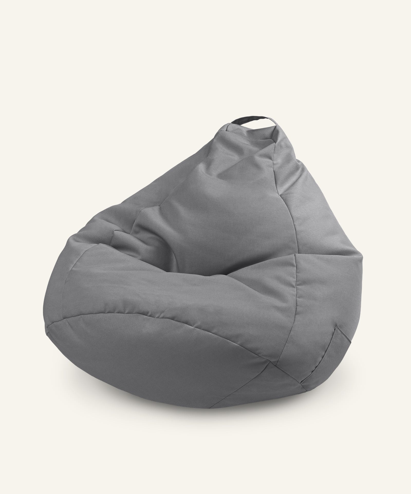Ehrenkind Outdoor Sitzsack in Grau.