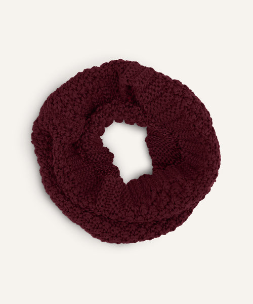 Ehrenkind Schlauchschal Grobstrick Bordeaux.