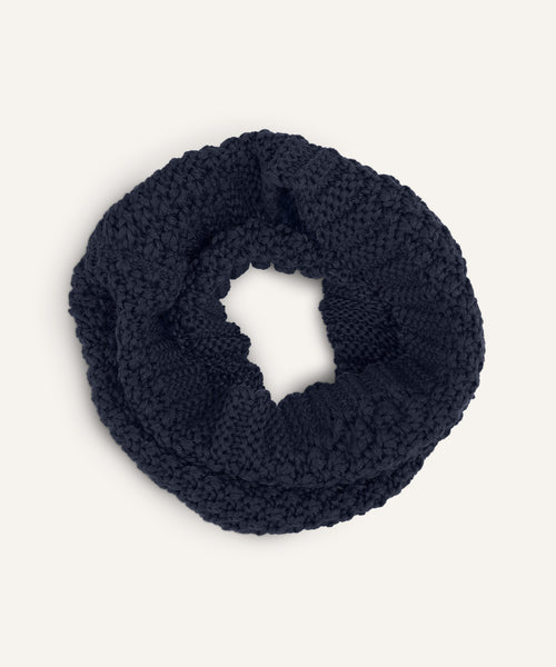Ehrenkind Schlauchschal Grobstrick Dunkelblau.