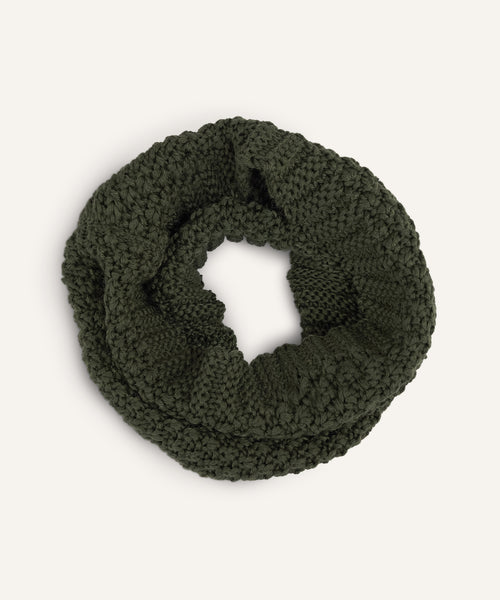 Ehrenkind Schlauchschal Grobstrick Oliv.