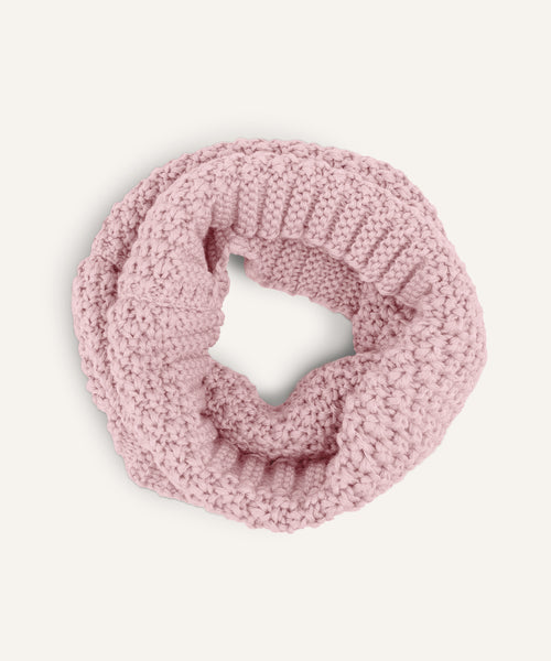 Ehrenkind Schlauchschal Grobstrick Rose.