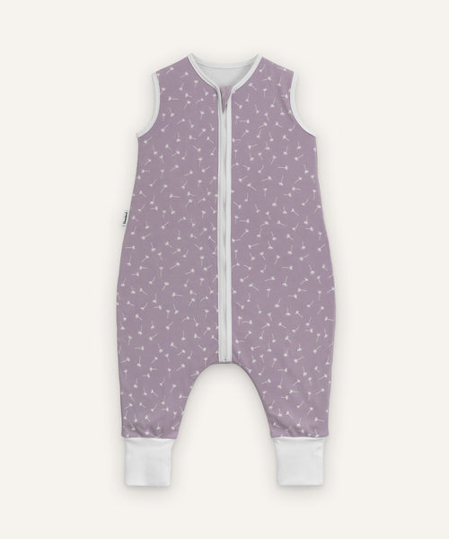 Ehrenkind Sommerschlafsack mit Beinen Flieder Pusteblume.