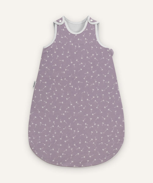 Ehrenkind Sommerschlafsack Flieder Pusteblume.