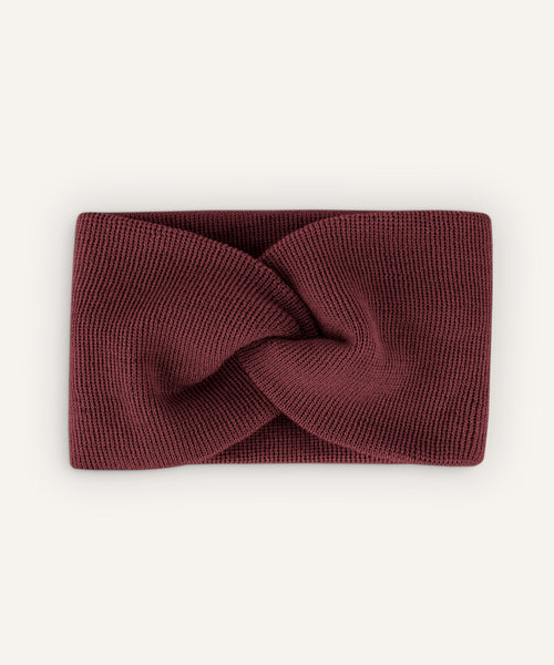 Ehrenkind Stirnband in Bordeaux.