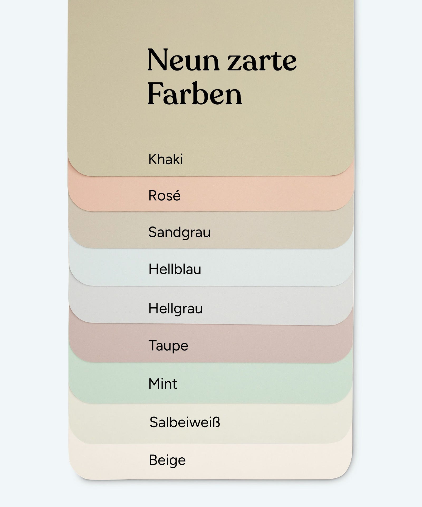 Ehrenkind Farbübersicht Tischset