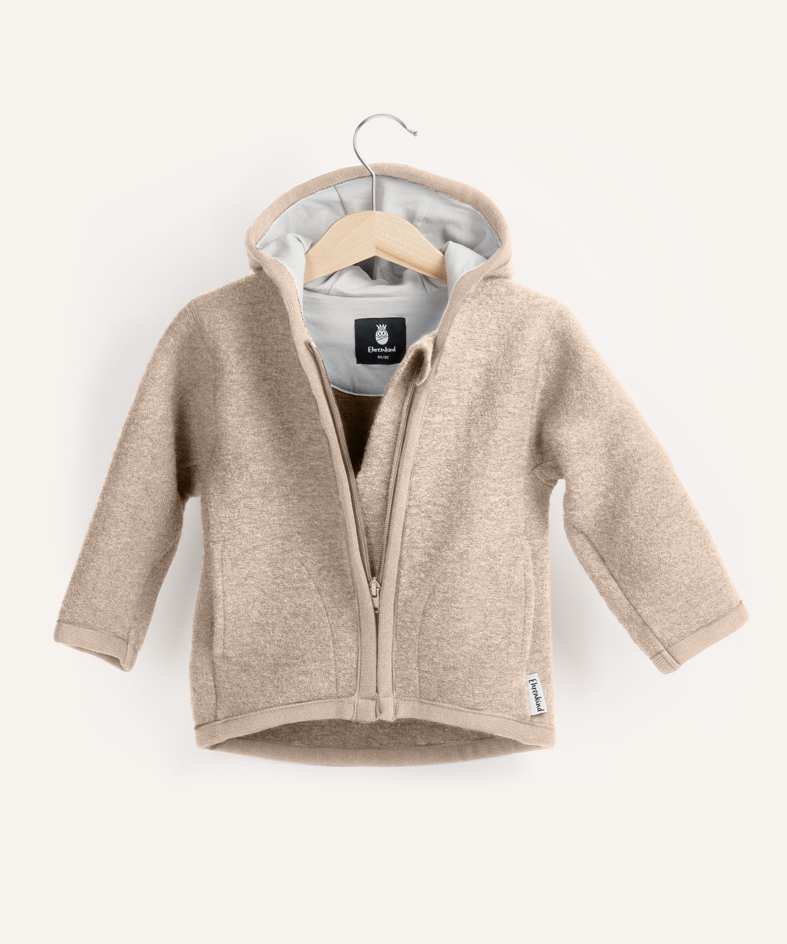 Ehrenkind Walkjacke Natur.