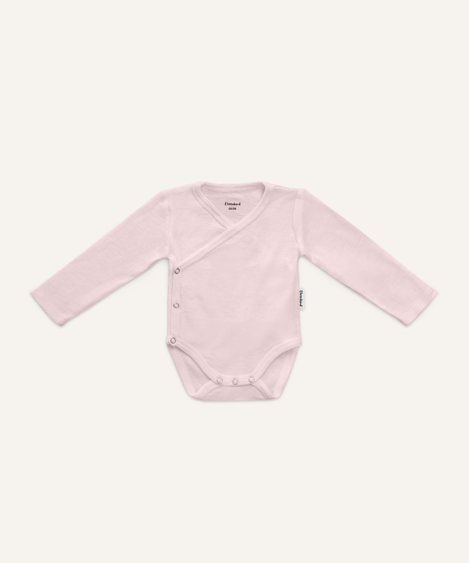 Ehrenkind Wickelbody Merinowolle Rosé.