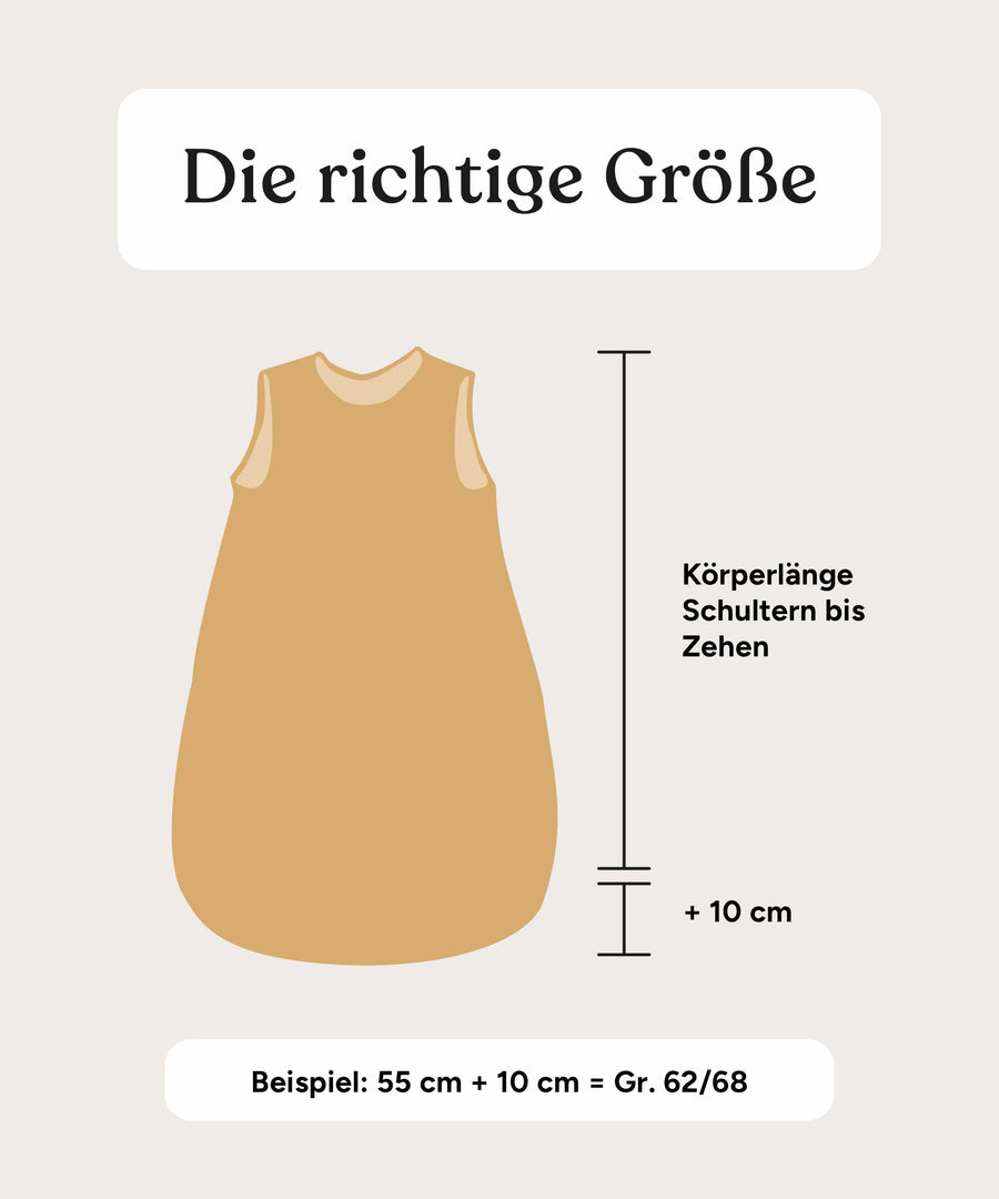 Babyschlafsack  |  ganzjährig 2.0 TOG  |  Wollfüllung