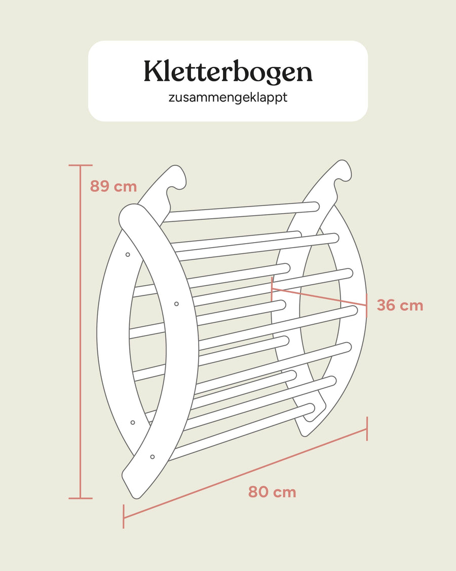 Größengrafik Kletterbogen.