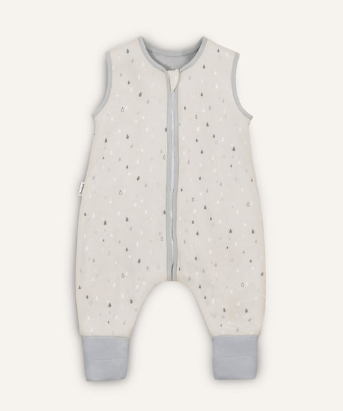 Schlafsack mit Beinen ganzjährig Natur Tropfen.