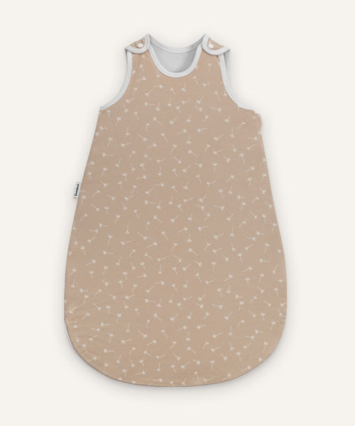 Baby-Schlafsack ganzjährig rund Beige Pusteblume.