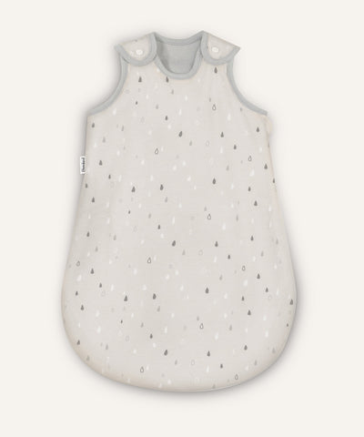 Baby-Schlafsack ganzjährig rund Natur Tropfen.