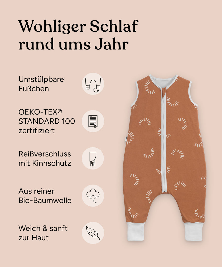 Vorteile 2.5 TOG Schlafsack ganzjährig