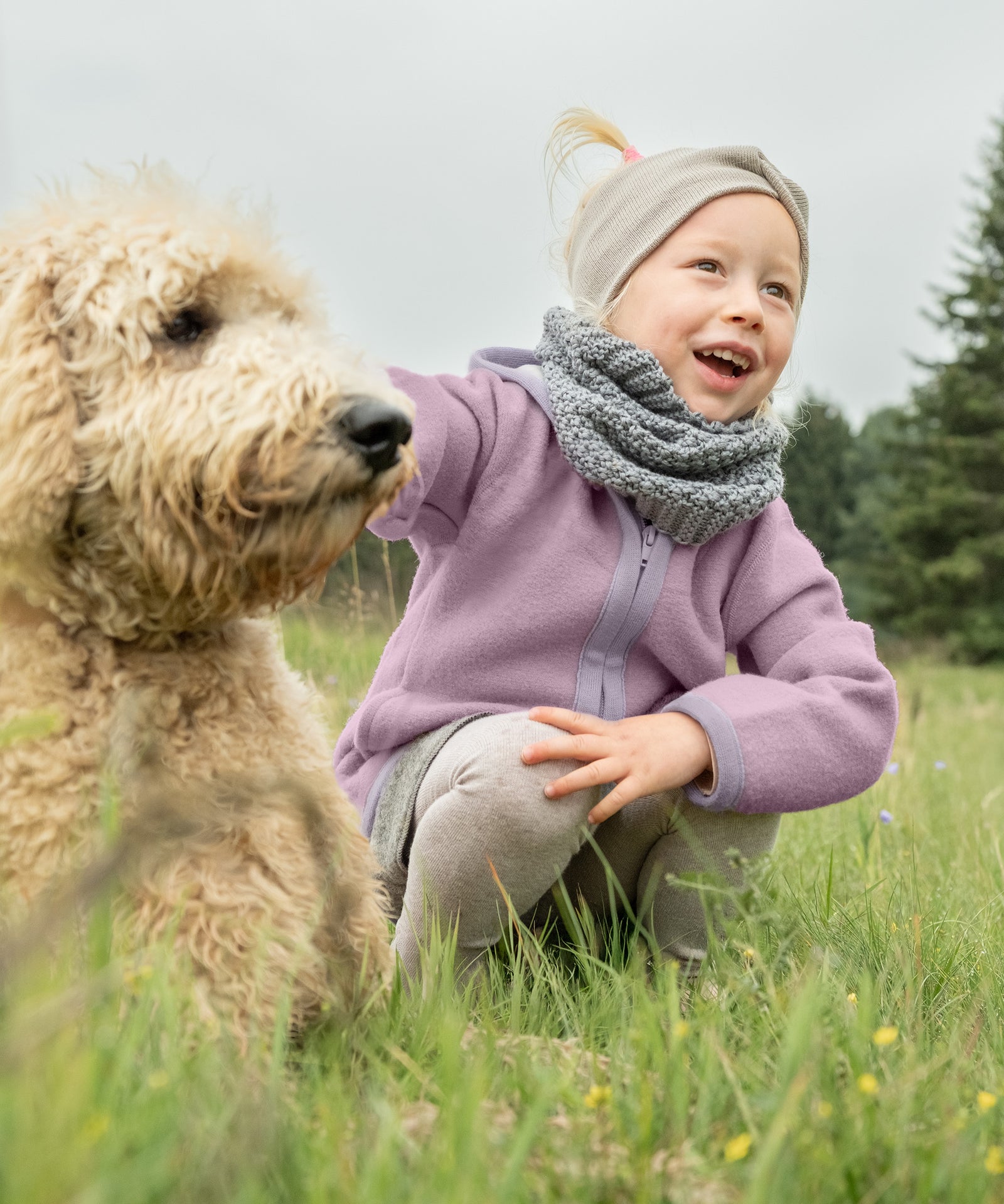 Ehrenkind Walkjacke Flieder.